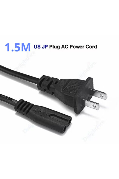 Choice سلك طاقة 1.5 متر بمقبس أمريكي QMQF كابل طاقة أوروبي أمريكي بطول 1.5 مت...