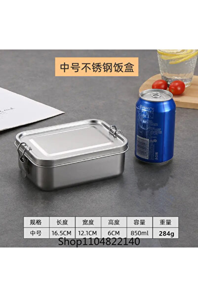 Choice 1 850ml 304Stainless Steel Bento Box Metal Lunch Box Food Storage Cont...