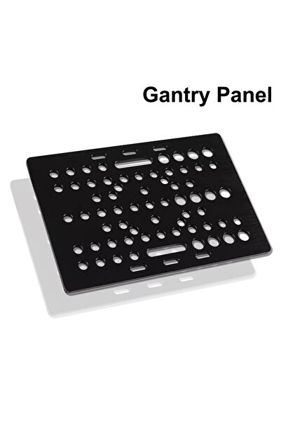 Choice1 مجموعة أجزاء الطابعة ثلاثية الأبعاد ذات اللوحة السوداء فقط، لوحة جسرية بفتحة على شكل حرف V مقاس 20-80 مم مع عجلات للطباعة المصنوعة من الألومنيوم