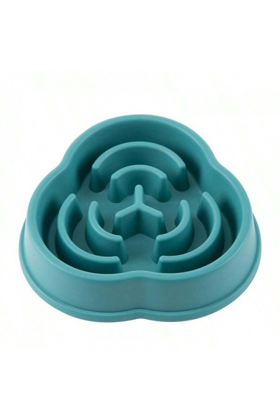 Choice Green 1pc Dog Slow Food Bowl Plastic Anti-Choking Slow Eating Cloud Sh...