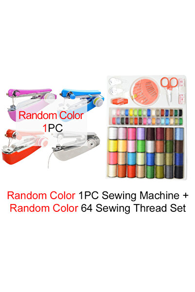 Choice ماكينة خياطة يدوية عشوائية 1FRJ 64FRX وملحقاتها وإبرة وخيط وشريط قياس ...