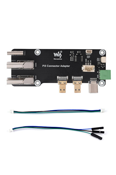 Choice black Raspberry Pi 5 4B Micro HDMI-compatible to HDMI-compatible Multifunctional Adapter Dual 4K Out