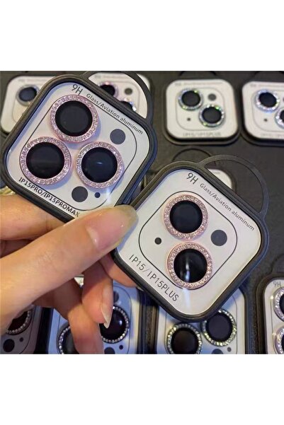 Choice 15 أو 15 بلس (قطعتان ورديتان، 2-3 قطع واقي عدسة الكاميرا لهاتف آيفون 1...