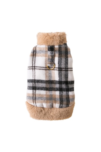 Choice معطف واقٍ من المطر دافئ للكلاب الأليفة من M K للخريف والشتاء مع حلقة ع...