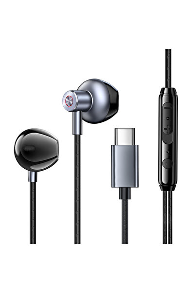 Choice سماعات أذن سلكية من نوع C من Rocoren مزودة بمنفذ USB من النوع C مع ميك...