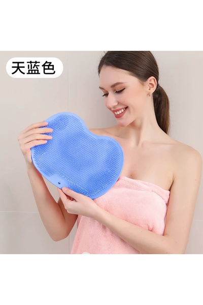 Choice3 فرشاة تدليك للقدمين من السيليكون الأزرق غير قابلة للانزلاق، وسادة تدل...