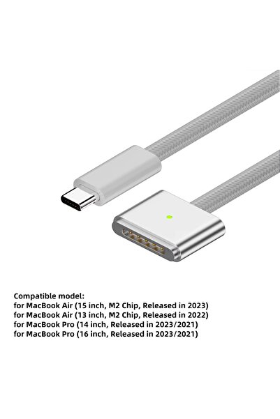 Choice magsafe3-BS Compatible Magsaf3 magnetic charging cable USB-C to magsaf...