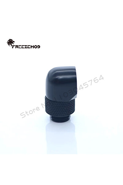 Choice1 وصلة FREEZEMOD سوداء بزاوية 90 درجة لتبريد الكمبيوتر بالماء، موصل عكسي بمرفق دوار 360 درجة، أسود