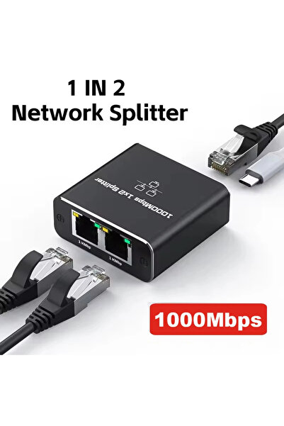Choice محول إيثرنت 1 إلى 2 جيجابت 1000 ميجابت في الثانية RJ45 مقسم 1 إلى 2 4 ...