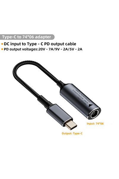 Choice 140 واط C إلى 74x06 DX 140 واط محول طاقة عالمي للكمبيوتر المحمول 5 فول...