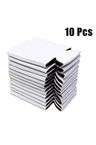 Choice حافظة مشروبات معزولة قابلة للطي من النيوبرين، مقاس 10 ×، بيضاء اللون، ...