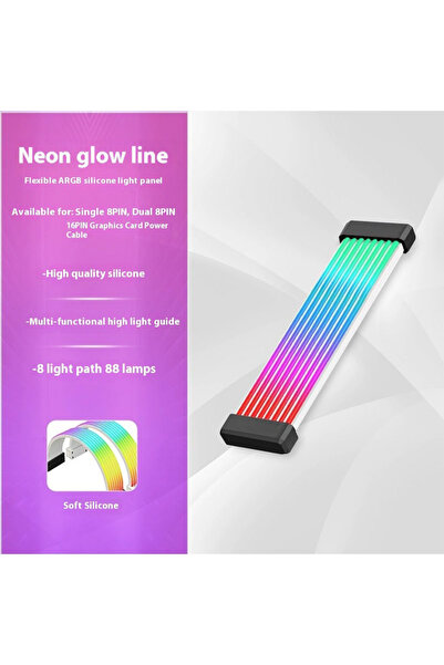 Choice 8Pin 2x8Pin BK 5V 3Pin ARGB Sync PC Cable 8/24PIN Motherboard Power Extension Cable Flexible LED Str