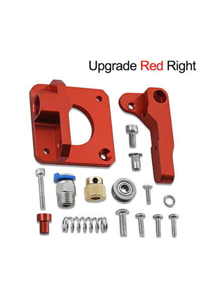 Choice1 طقم تغذية محرك الطارد Bowden MK8 من الألومنيوم باللون الأحمر الأيمن لطابعة Creality Ender3 3 PRO End