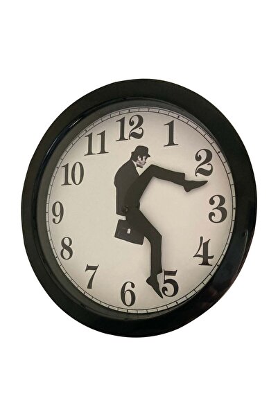 Choice Black Monty Python inspired Silly Walk Wall Clock Creative Clock Walking Clock Silent Silent Clock W