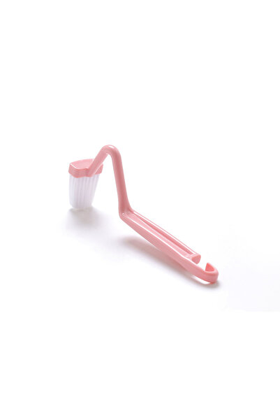 Choice فرشاة تواليت جديدة وردية اللون، 123 قطعة، فرشاة تواليت منحنية بمقبض طو...