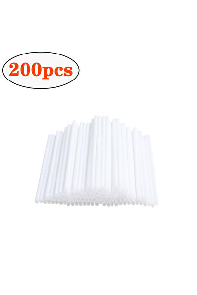Choice 200 قطعة من أعواد المصاصات البلاستيكية البيضاء الآمنة، قوالب الخبز والمعجنات والشوكولاتة والسكر