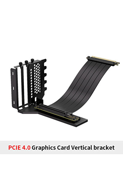 Choice1 PCI-E4.0 Bracket Bk Teucer Graphics Card Holder Vertical Mounting Steering Bracket Kit 200mm PCI-E 4