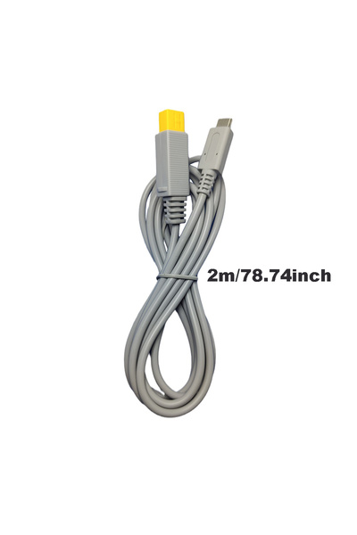 Choice GRAY 2m 65W PD Cable for Wii U Charging Console Extension Cable Connec...