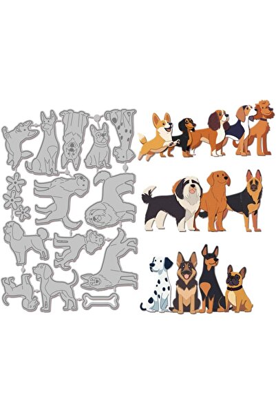 Choice قوالب تقطيع AECH08-06497 للكلاب الأليفة لصنع البطاقات، قالب تقطيع للكل...