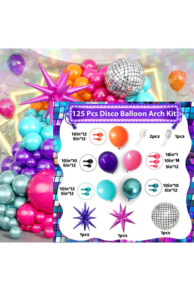 Choice قوس بالونات متعدد الألوان وردي أرجواني أزرق متعدد الألوان للعطلات قوس ...