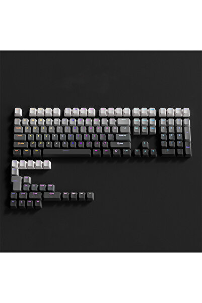 Choice Polar day New 10 Gradient Colors PBT Keycaps 134 Keys OEM Profile Doub...
