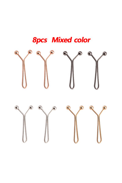Choice3 8pcs Mixed color Tighten Waist Buckle U-shaped Adjustable Snap Button...