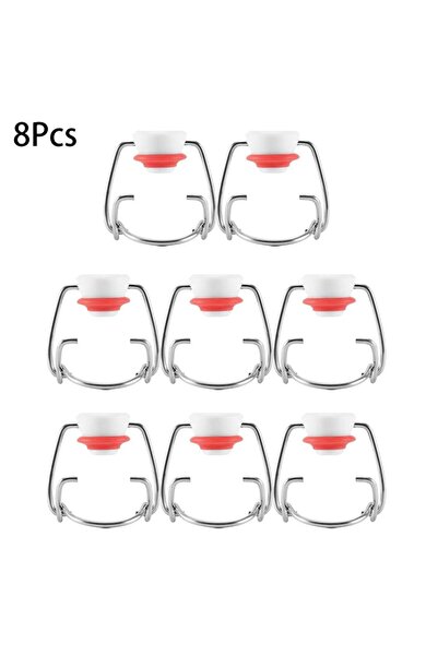 Choice 8 قطع 8 قطع غطاء زجاجات المنزل البلاستيكي لسدادات النبيذ والبيرة وغطاء...