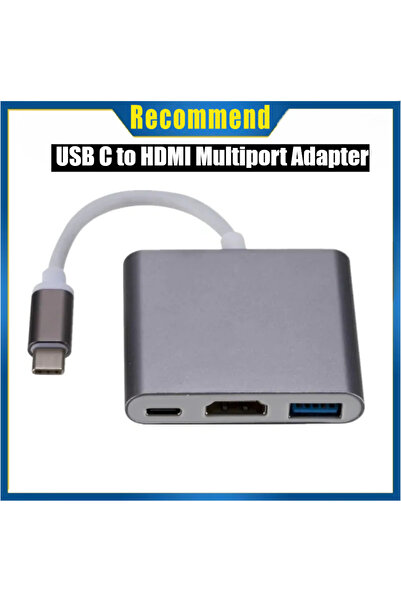 Choice محول LccKaa 3 في 1 USB 3.0 Type C Hub إلى 4K HDMI متعدد المنافذ لجهاز ...