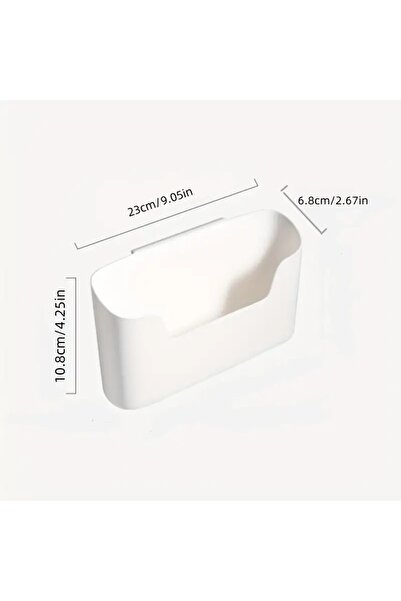 Choice White Self Adhesive Storage Box Rack for Door Home Kitchen Bathroom Fridge Organizer Stand Multifunc