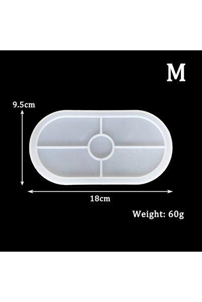choice2 قالب M DIY قالب سيليكون كريستالي بيضاوي الشكل منفضة سجائر صينية جص أس...