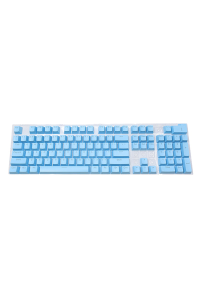 ALLOYSEED Blue 104pcs ABS Universal Mechanical Keyboard Keycaps Desktop Computer Ergonomic Blank Keycaps For C