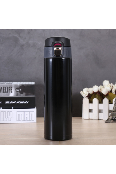 Choice 501-600ml black 500M/16 Oz Insulated Mug Tritan Material Stainless Ste...