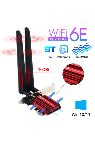 Choice WIFI 6E AXE3000 WiFi 6E 5374Mbps AX210 PCIE WIFI Adapter Wireless Bluetooth 5.3 802.11AX Network Car