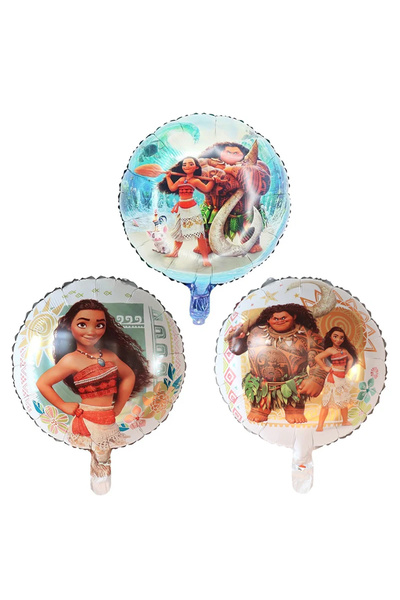 Choice مجموعة من 10 بالونات هيليوم من رقائق معدنية من ديزني موانا مقاس 18 بوص...