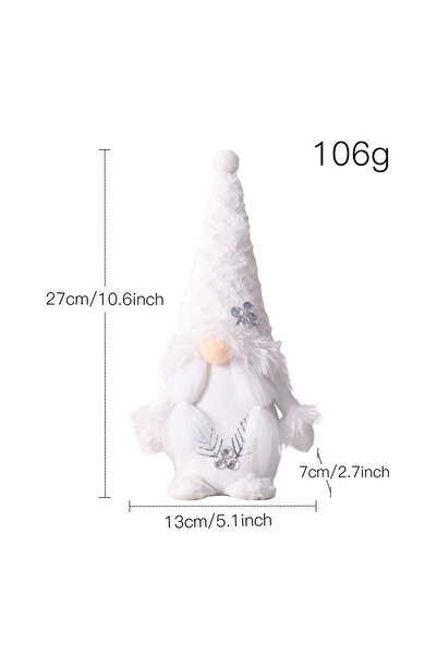 Choice nv kuan Christmas Gnome Christmas Gnomes White Plush Hat Elf Doll Orna...