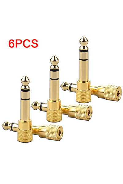 Choice1 6 قطع موصل مكبر صوت جاك 3.5 مم ذكر إلى موصل صوت أنثى 3.5 مم كابل Aux ...