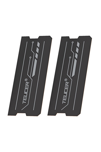 TEUCER قطعتان من وسادات التبريد الحرارية المصنوعة من رقائق النحاس والجرافين، مناسبة لذاكرة الوصول العشوائي (RAM) لأجهزة الكمبيوتر المحمولة من نوع DDR5 وDDR4 وDDR3 وDDR2.