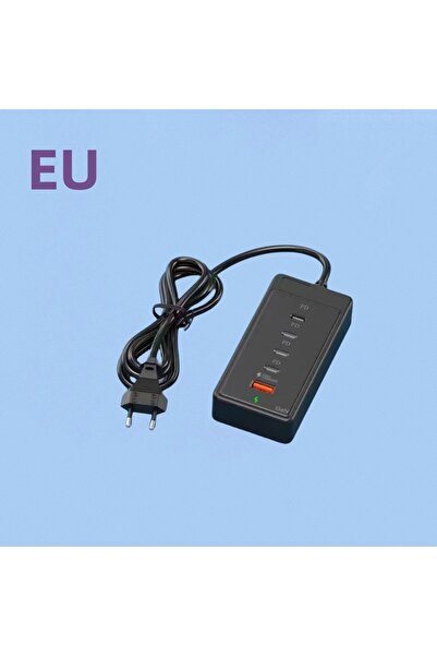 Choice شاحن سريع الشحن من النوع C USB أسود اللون بقوة 65 وات من الاتحاد الأور...