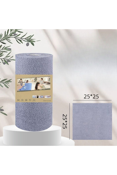 Choice 50pcs Gray 50sheets Reusable Cleaning Wipe Household Kitchen Cloth Tow...