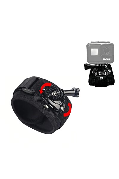 Choice Black 360 Degree Rotating Wrist Strap for Gopro Hero 12 11 10 9 8 Blac...