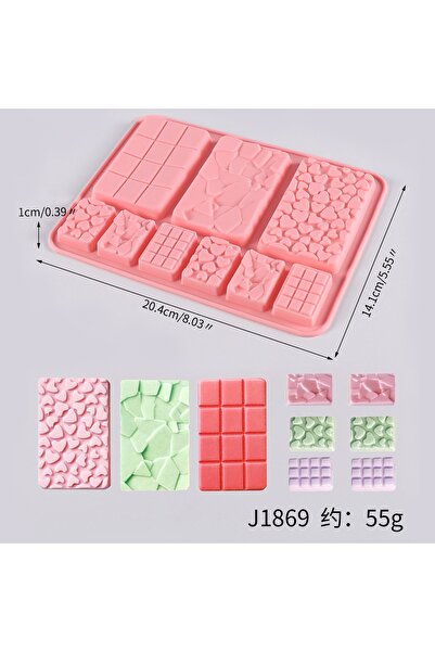 Choice SK-J1869-B قالب شوكولاتة دبي قالب شوكولاتة سيليكون فوندان قالب خبز شوك...