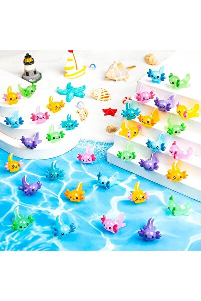 Choice 10 قطع بألوان عشوائية، 10/20 قطعة من مجسمات سمندل أكسولوتل صغيرة من ال...