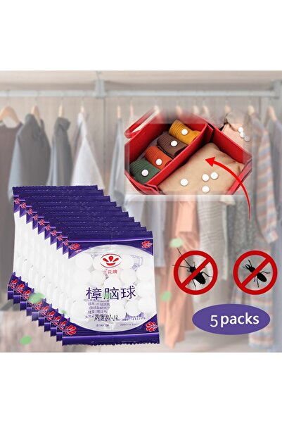 Choice White 100pcs Moth Balls Insect Camphor Wardrobe Removal Moth-proofing Natural Camphor Ball Drawer De