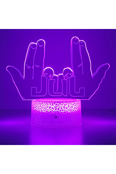 Choice ضوء ليلي LED بقاعدة زرقاء سوداء مع جهاز تحكم عن بعد للمشاهير JUL لمحبي...