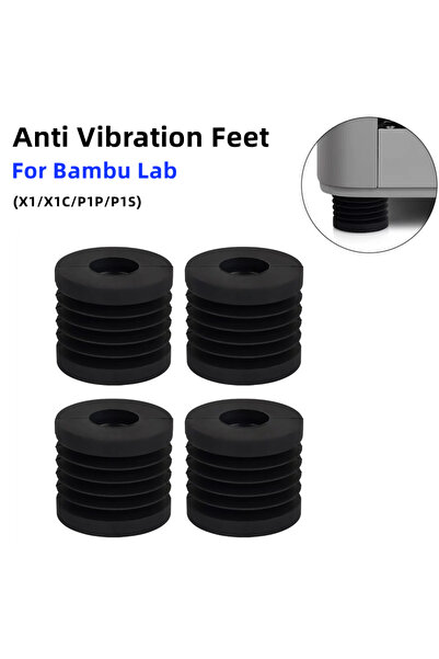 Choice1 4 قطع ل بامبو لاب P1P/P1S وسادة قدم مضادة للاهتزاز ومضادة للانزلاق ومضادة للصدمات ومضادة للغبار وسادة قدم بامبو لاب P1P/P1S