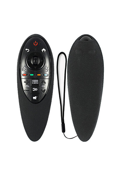 Choice غطاء حماية من السيليكون الملون باللون الأسود مناسب لتلفزيون AN-MR500G AN-MR500 Series Home Smart TV 3D M