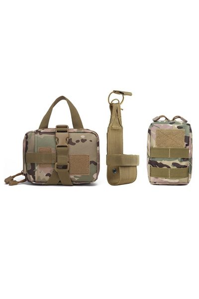 Choice Camouflage 3Pcs Dog Tactical Bags Attaching on Harness Vest 2Pcs Pouch...
