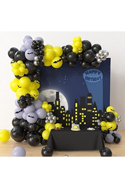 Choice أخرى كما في الصورة 163 قطعة مجموعة من قوس البالونات على شكل خفاش، ديكو...