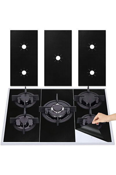 Choice واقيات مواقد الغاز العالمية باللون الأسود، غطاء موقد الحث، حصيرة سيليك...