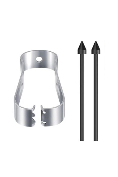 Choice أسود - ملقط ذو طرفين مع ملقط وقلم رصاص ناعم ورؤوس أقلام صامتة بديلة لج...